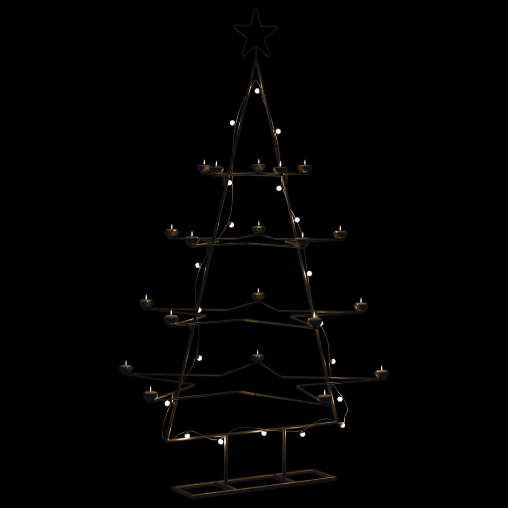 Metal Christmas Tree Black Powder-coated steel 55.1 in tall