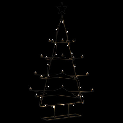 Metal Christmas Tree Black Powder-coated steel 55.1 in tall