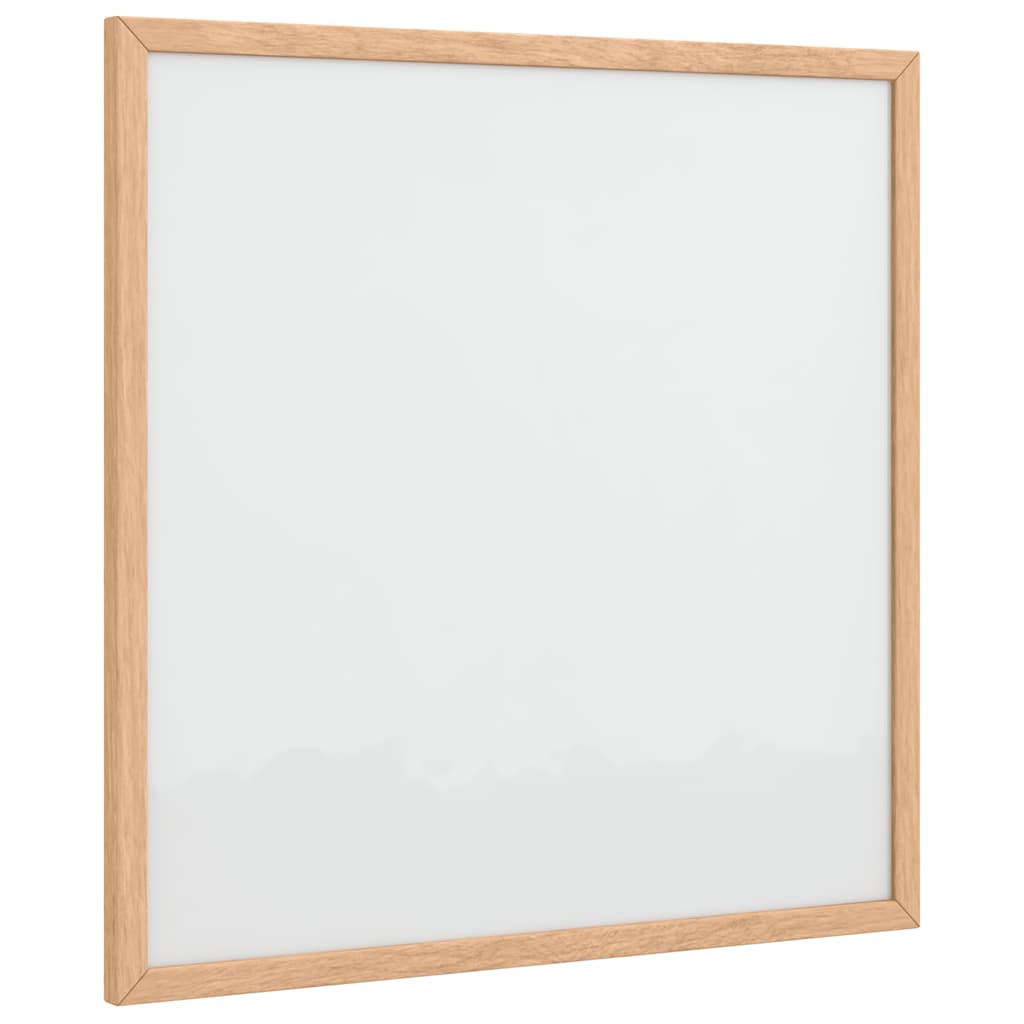 Magnetic Whiteboard with Solid Pine Wood Frame 15.7x15.7"