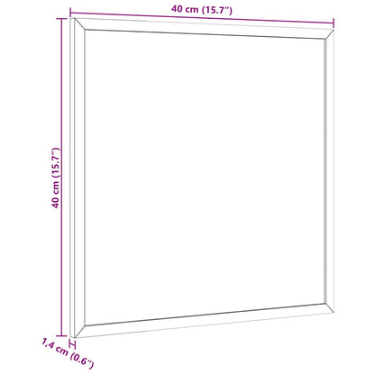 Magnetic Whiteboard with Solid Pine Wood Frame 15.7x15.7"