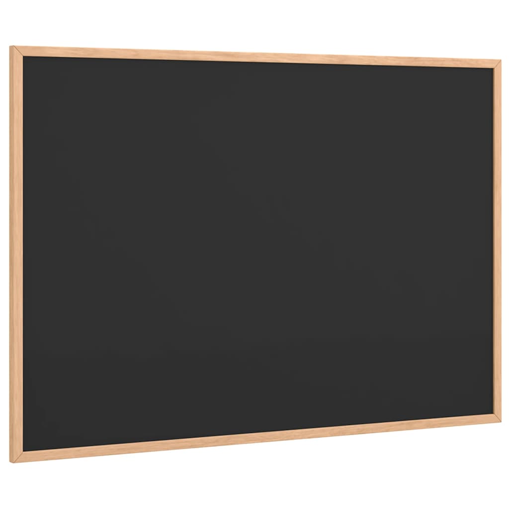 Chalkboard with Solid Pine Wood Frame Black 31.5x21.7"