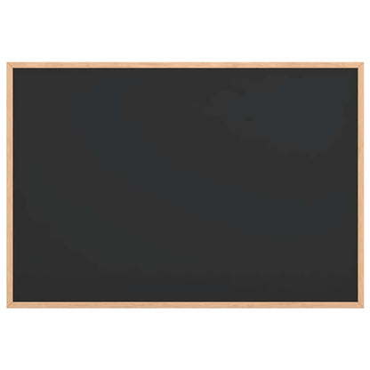 Chalkboard with Solid Pine Wood Frame Black 31.5x21.7"