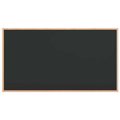 Chalkboard with Solid Pine Wood Frame Black 39.4x21.7"