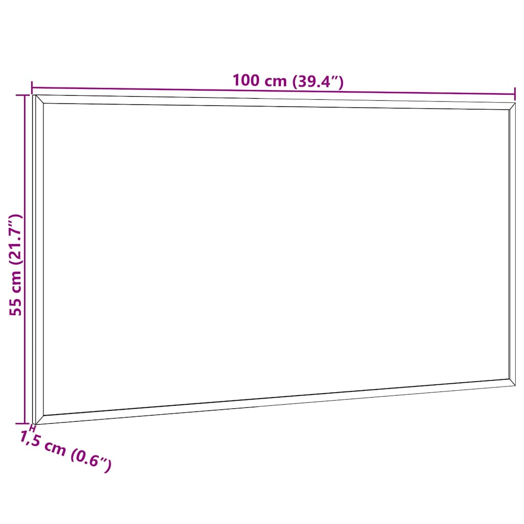 Chalkboard with Solid Pine Wood Frame Black 39.4x21.7"