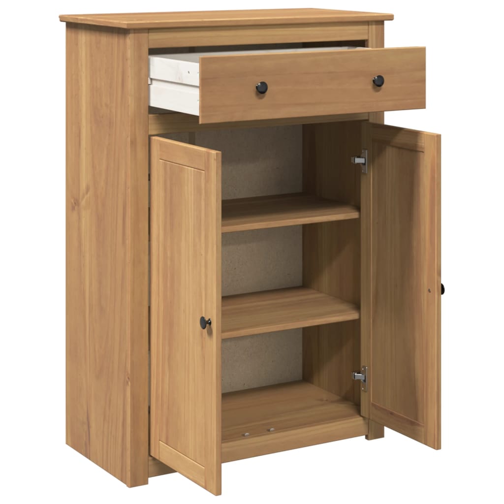 Shoe Cabinet Honey Solid pine wood, Engineered wood Medium