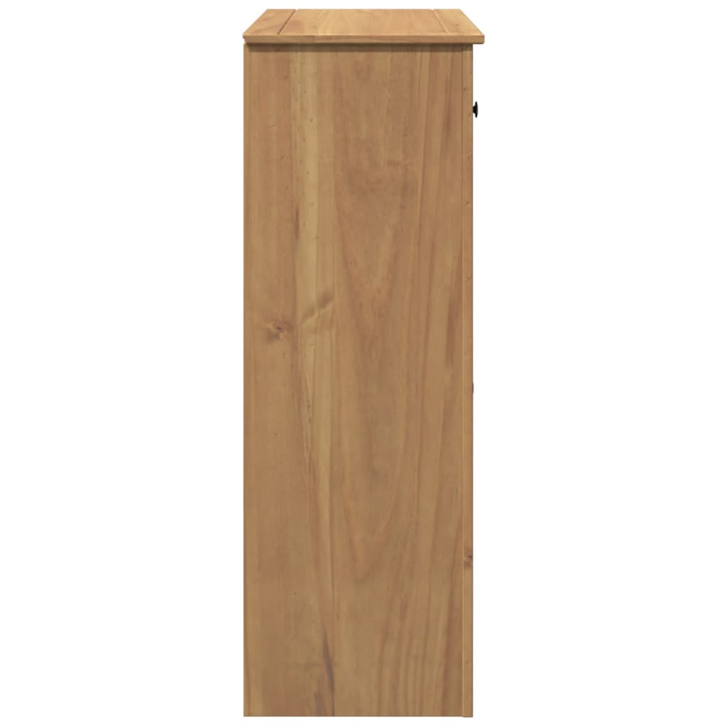 Shoe Cabinet Honey Solid pine wood, Engineered wood Medium