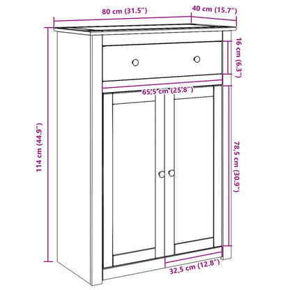 Shoe Cabinet Honey Solid pine wood, Engineered wood Medium