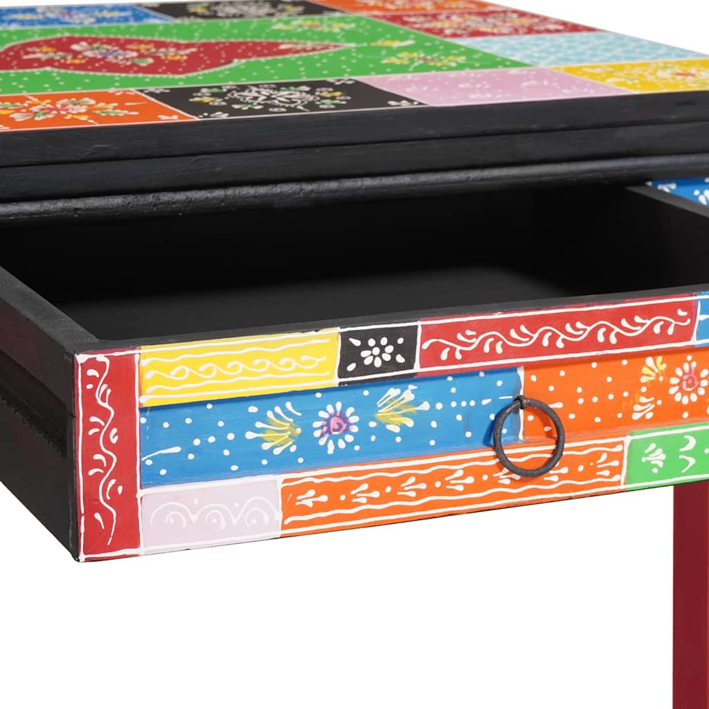 Desk with Drawer Brown 39.4" x 19.7" x 29.5" Solid Mango wood