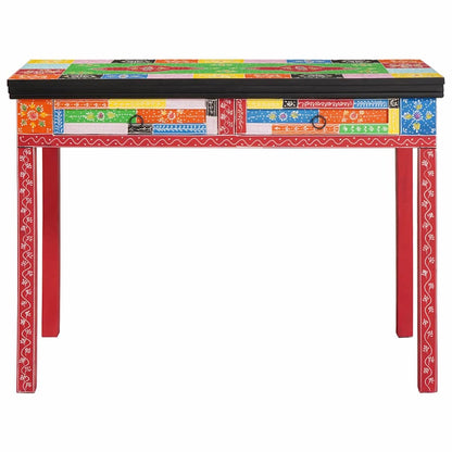 Desk with Drawer Brown 39.4" x 19.7" x 29.5" Solid Mango wood