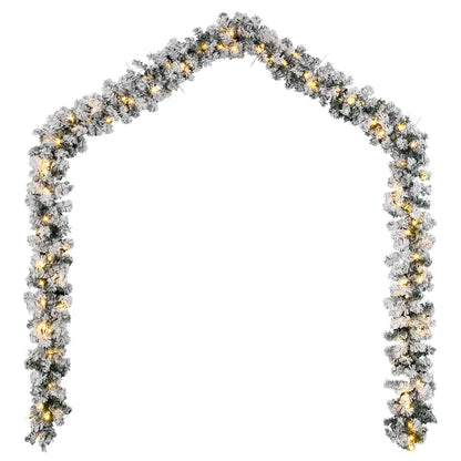 Christmas Garland Green PVC 16.4ft length Decorative Inlays