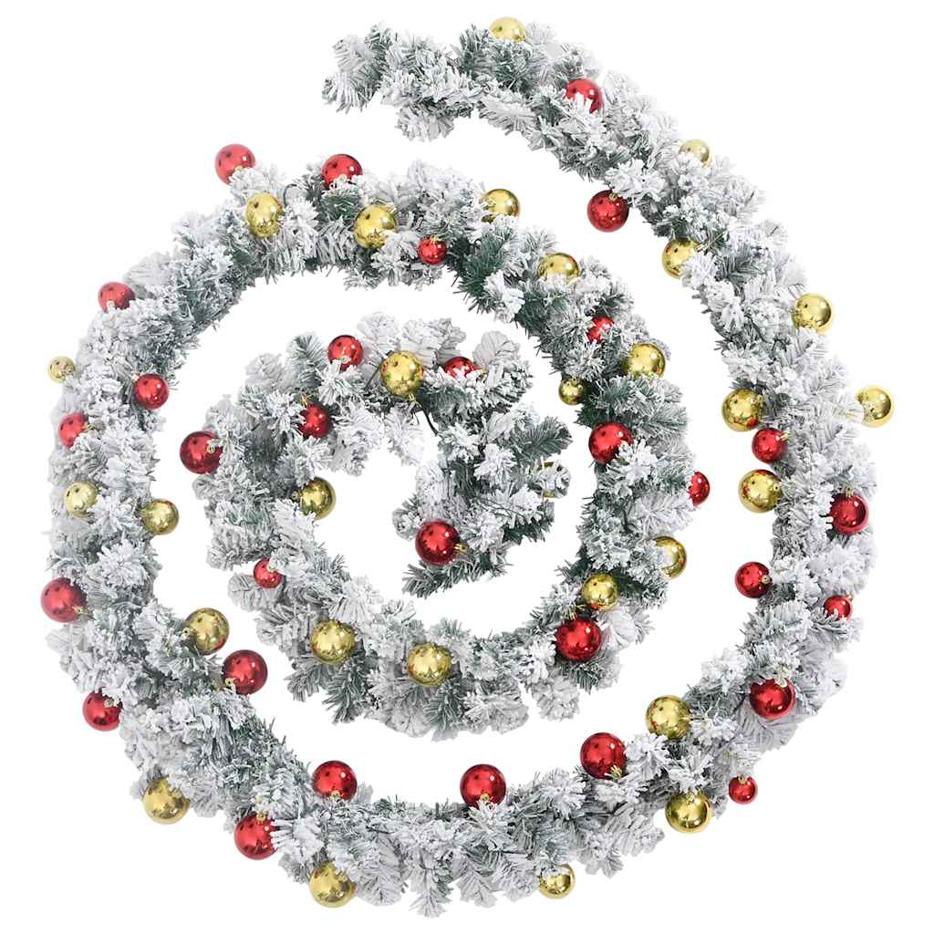 Christmas Garland Green, Gold, Red PVC 20 meters