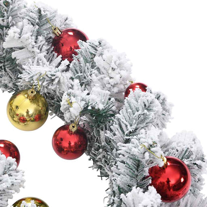 Christmas Garland Green, Gold, Red PVC 20 meters
