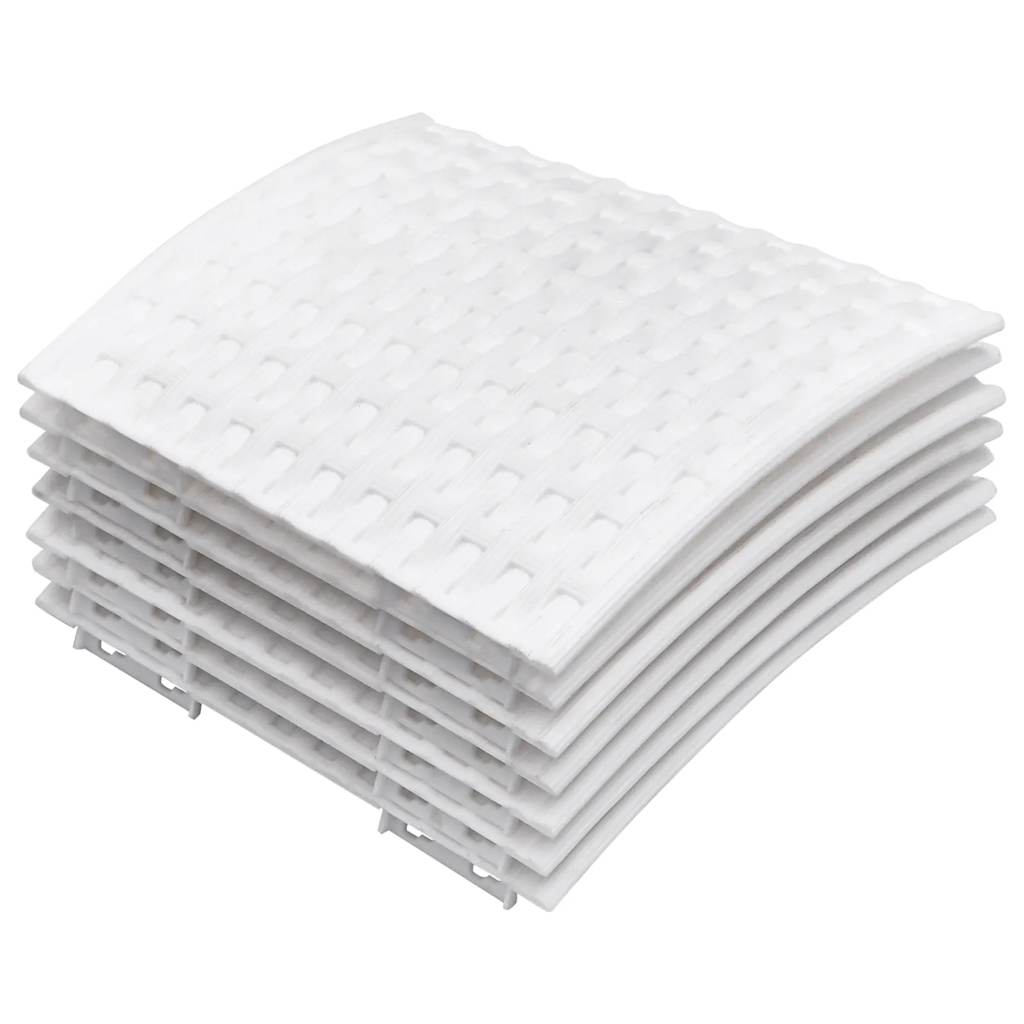 Christmas Tree Skirt White Polypropylene One Size Simple