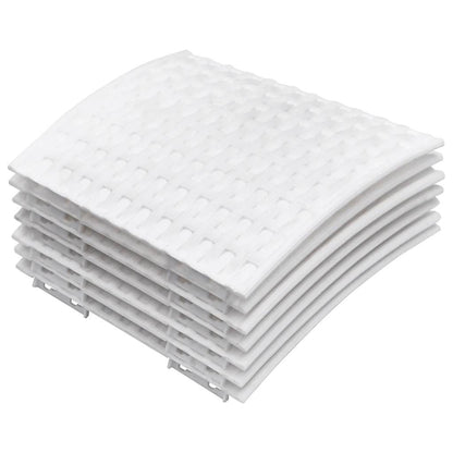 Christmas Tree Skirt White Polypropylene One Size Simple