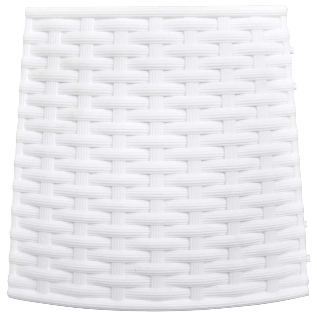Christmas Tree Skirt White Polypropylene One Size Simple