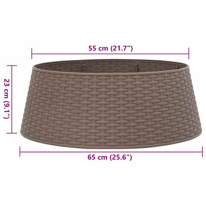 Christmas Tree Skirt Brown Polypropylene Medium