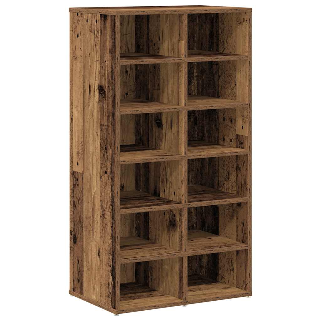 Shoe Rack Old wood Engineered wood Medium Shoe Rack Rectangular