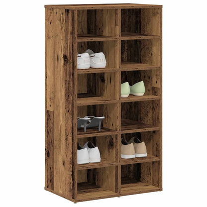 Shoe Rack Old wood Engineered wood Medium Shoe Rack Rectangular