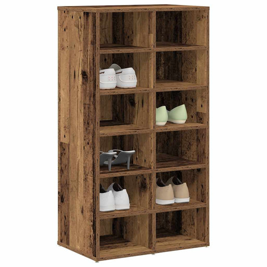 Shoe Rack Old wood Engineered wood Medium Shoe Rack Rectangular