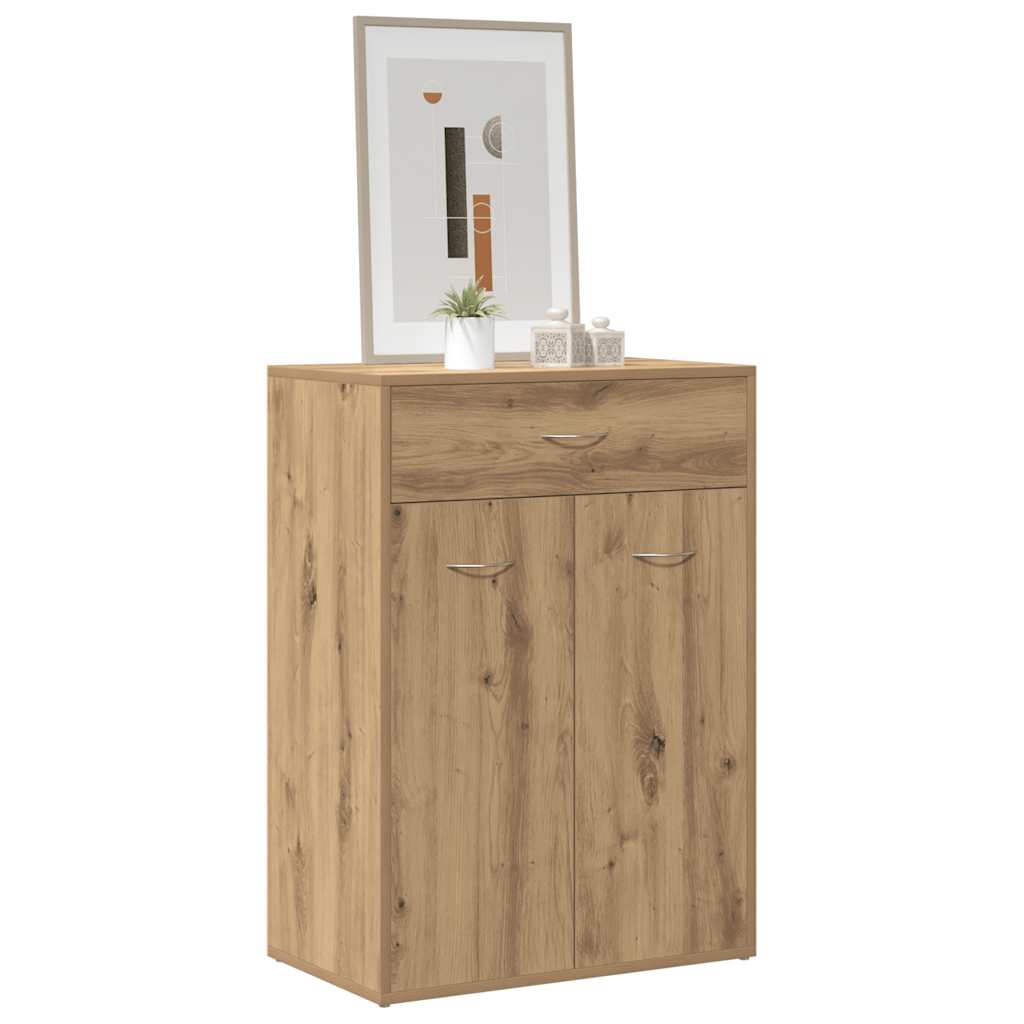 Shoe Cabinet Artisan Oak 23.6x13.8x33.1" Engineered Wood