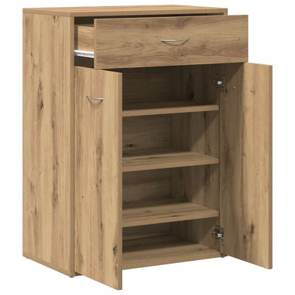 Shoe Cabinet Artisan Oak 23.6x13.8x33.1" Engineered Wood