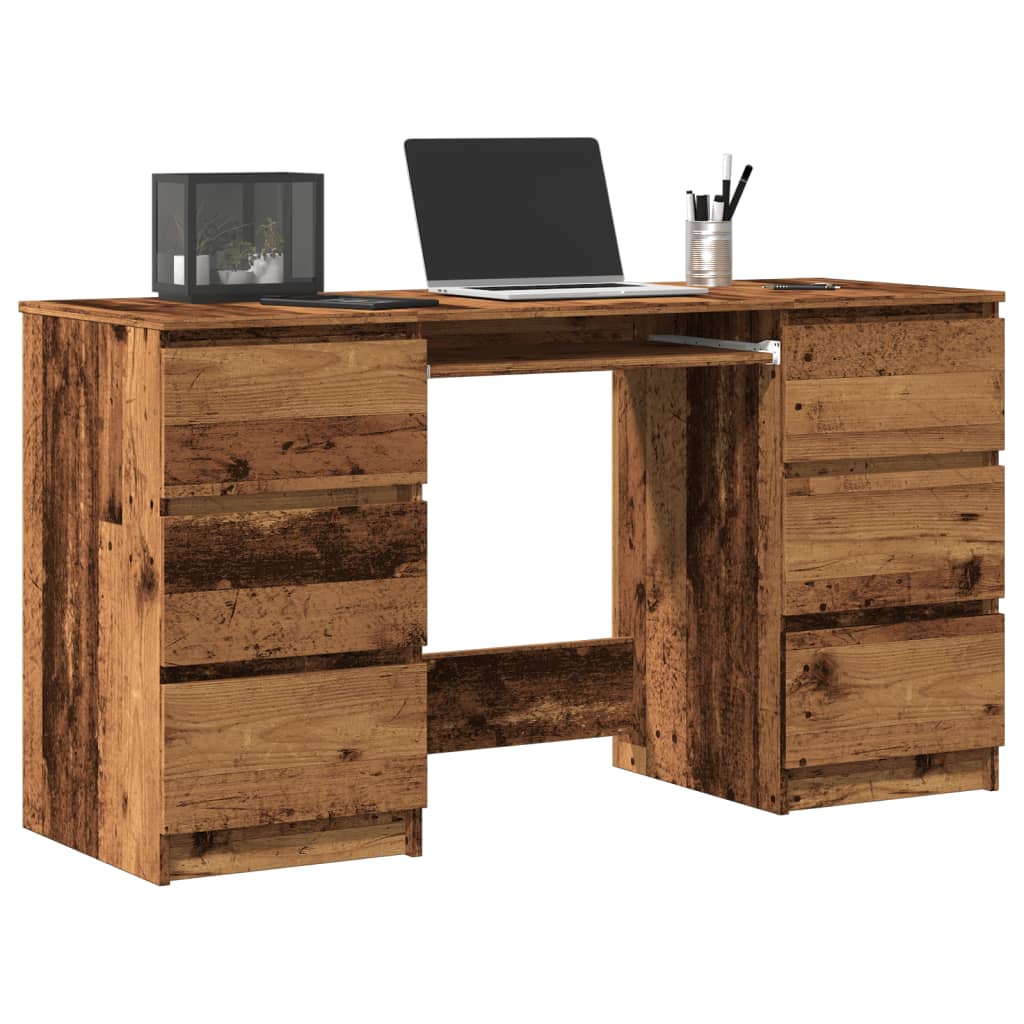 Writing Desk Old wood Engineered wood Large Writing Desk