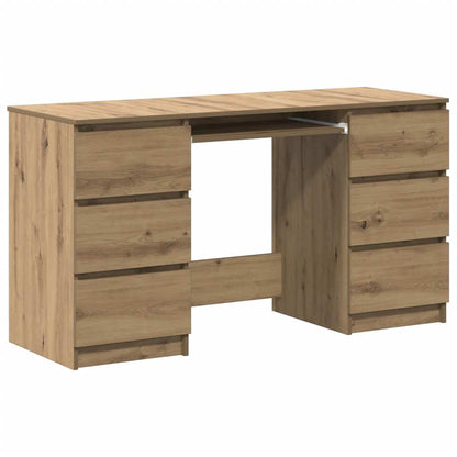 Writing Desk Artisan Oak Engineered wood Large Writing Desk