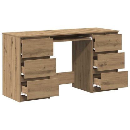 Writing Desk Artisan Oak Engineered wood Large Writing Desk