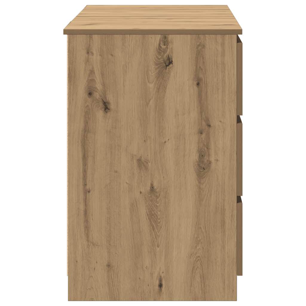 Writing Desk Artisan Oak Engineered wood Large Writing Desk