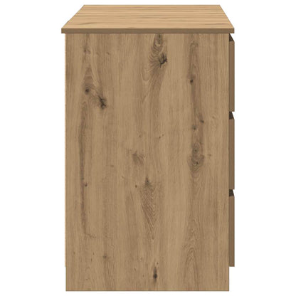 Writing Desk Artisan Oak Engineered wood Large Writing Desk