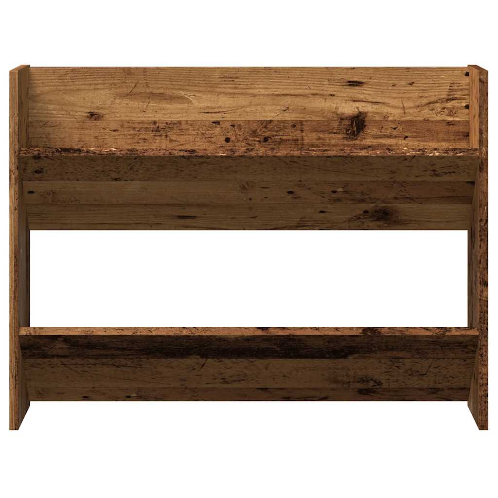 Wall Shoe Cabinet Rustic Wood Engineered Wood Compact