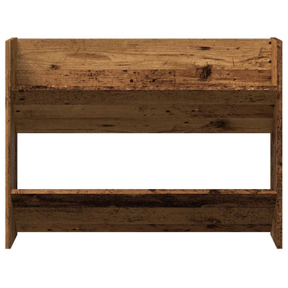 Wall Shoe Cabinet Rustic Wood Engineered Wood Compact