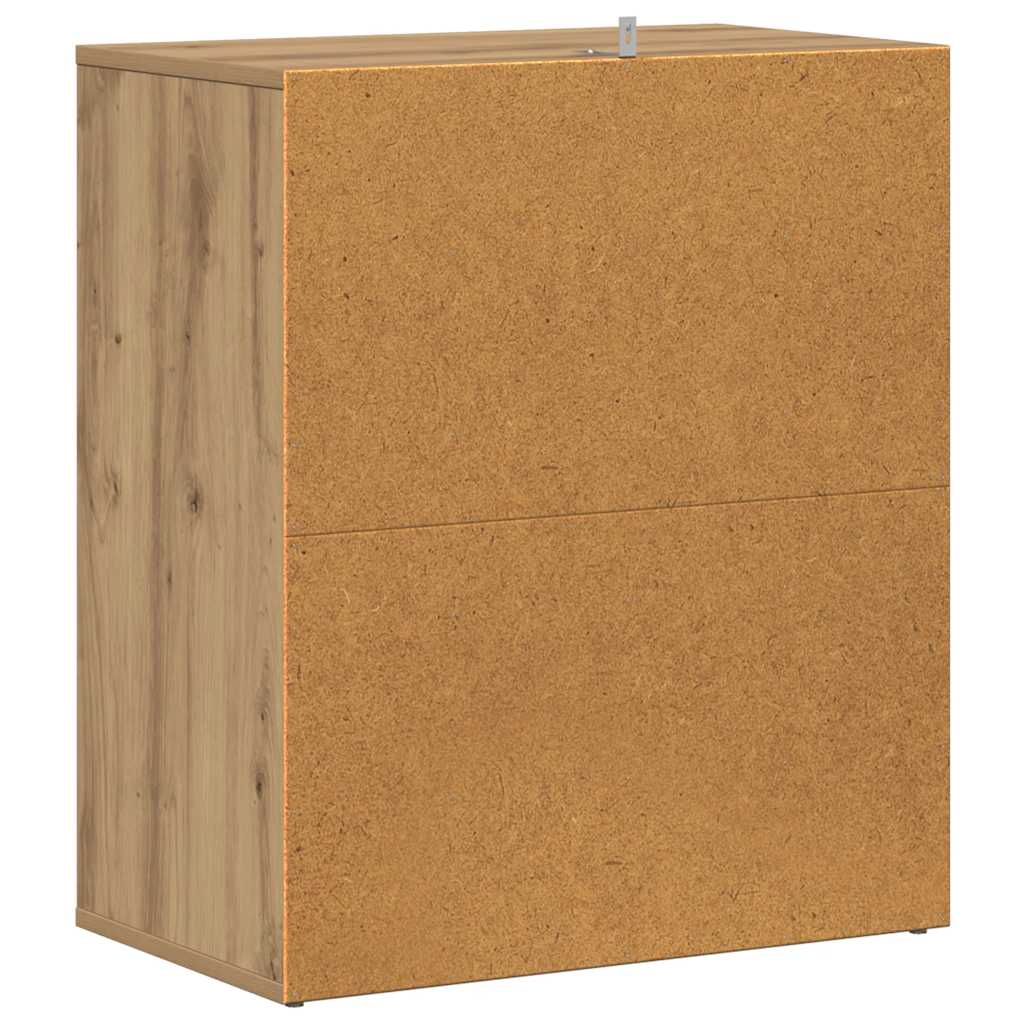 Shoe Cabinet Artisan Oak Engineered Wood Medium Shoe Cabinet