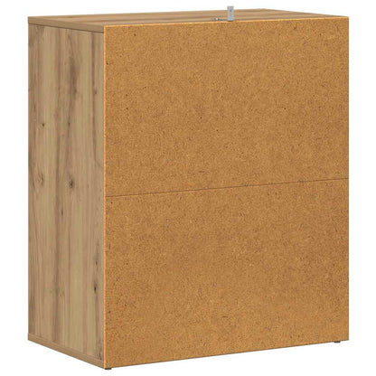 Shoe Cabinet Artisan Oak Engineered Wood Medium Shoe Cabinet