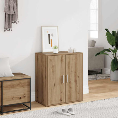 Shoe Cabinet Artisan Oak Engineered Wood Medium Shoe Cabinet