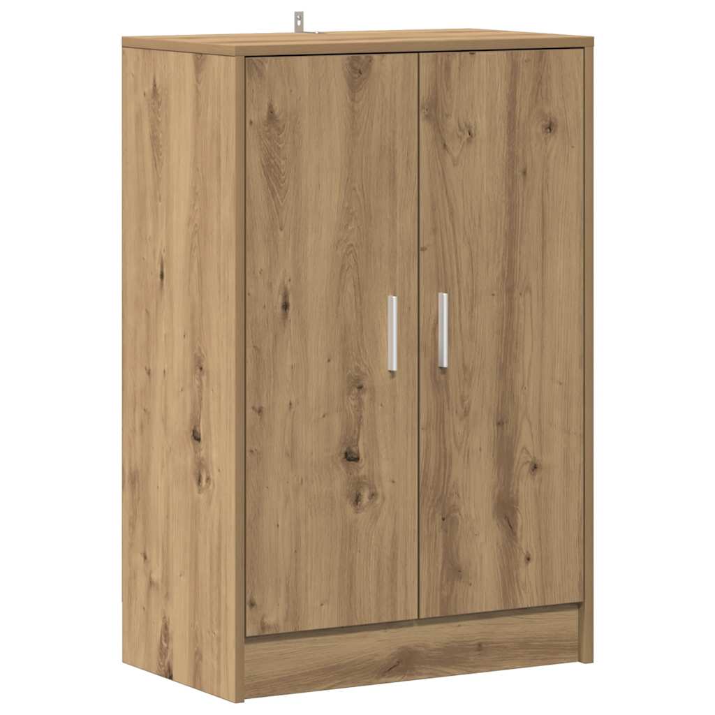 Shoe Cabinet Artisan Oak Engineered Wood 23.6 x 13.8 x 36.2 in