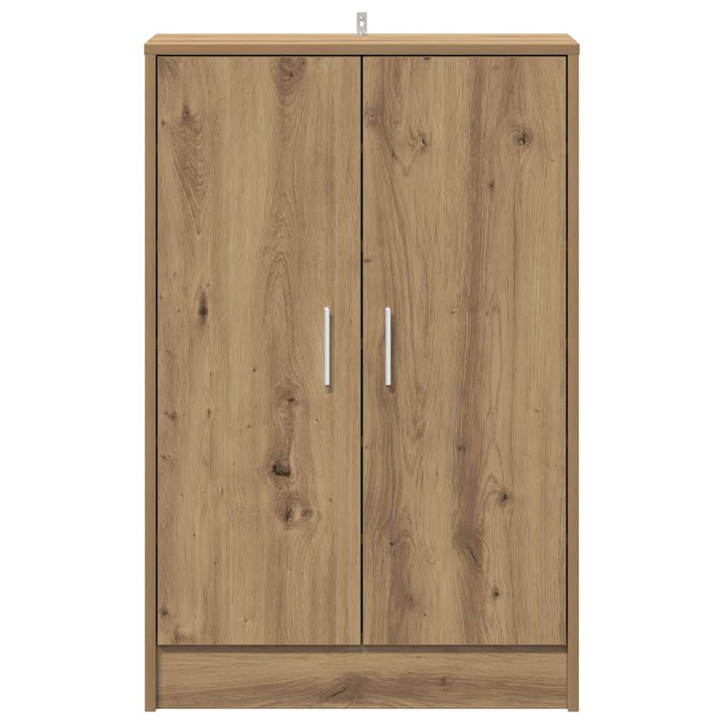 Shoe Cabinet Artisan Oak Engineered Wood 23.6 x 13.8 x 36.2 in
