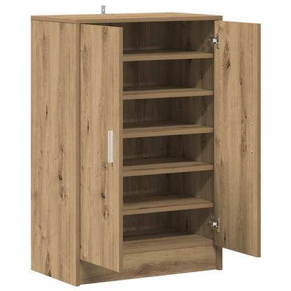 Shoe Cabinet Artisan Oak Engineered Wood 23.6 x 13.8 x 36.2 in