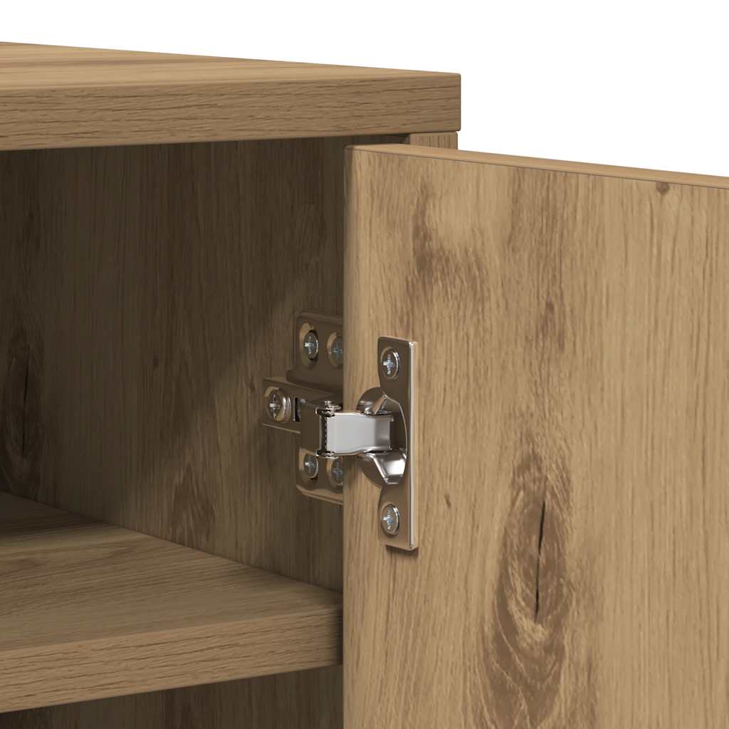 Shoe Cabinet Artisan Oak Engineered Wood 23.6 x 13.8 x 36.2 in