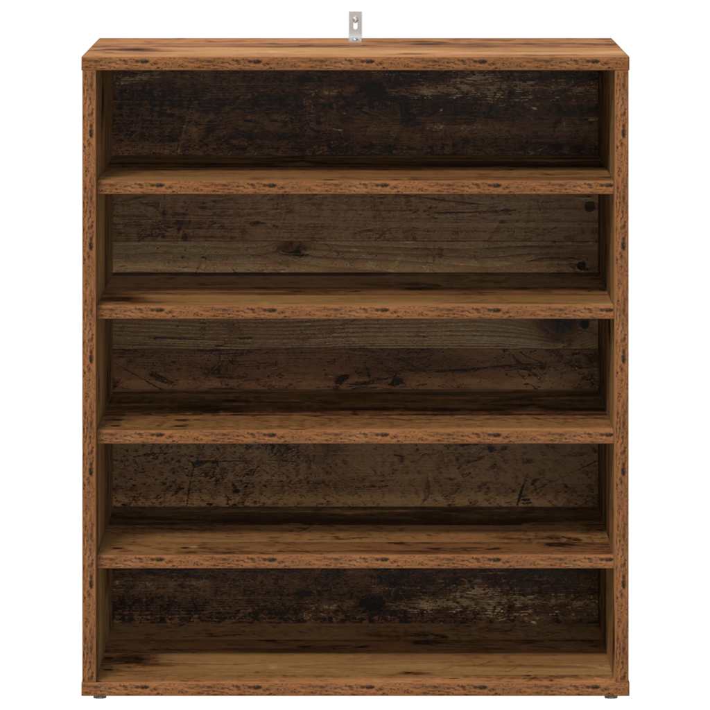 Shoe Cabinet Old Wood Engineered Wood Medium Shoe Cabinet