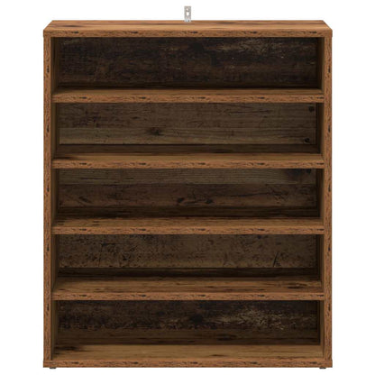 Shoe Cabinet Old Wood Engineered Wood Medium Shoe Cabinet