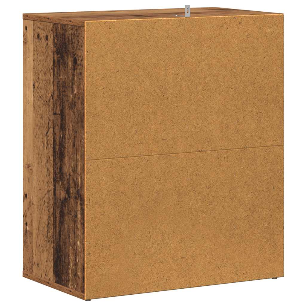 Shoe Cabinet Old Wood Engineered Wood Medium Shoe Cabinet