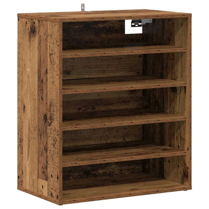 Shoe Cabinet Old Wood Engineered Wood Medium Shoe Cabinet