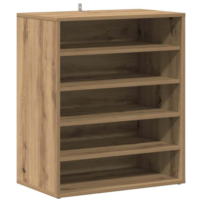 Shoe Cabinet Artisan Oak Engineered Wood Shoe Cabinet Rectangular