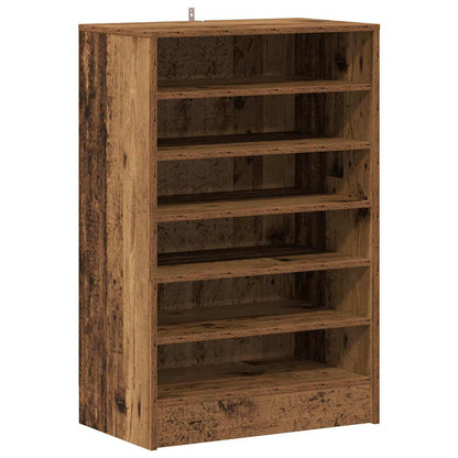 Shoe Cabinet Weathered Wood Engineered Wood Medium Shoe Cabinet
