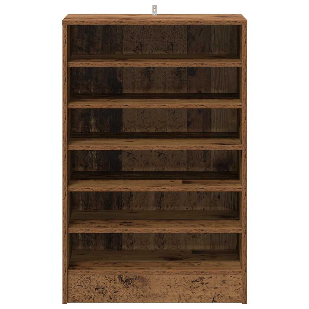 Shoe Cabinet Weathered Wood Engineered Wood Medium Shoe Cabinet