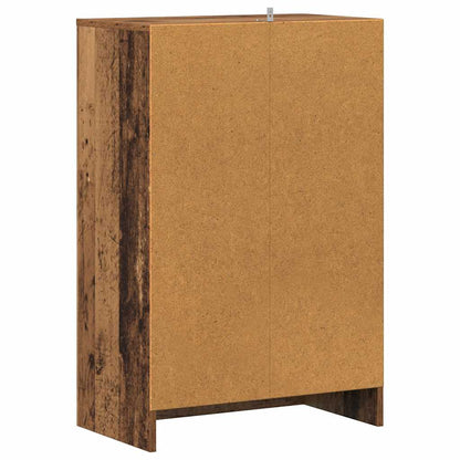 Shoe Cabinet Weathered Wood Engineered Wood Medium Shoe Cabinet