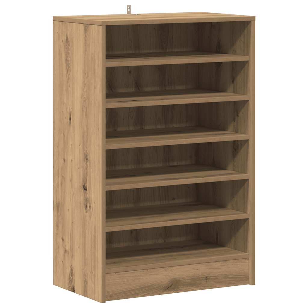Shoe Cabinet Artisan Oak Engineered Wood Medium Shoe Cabinet