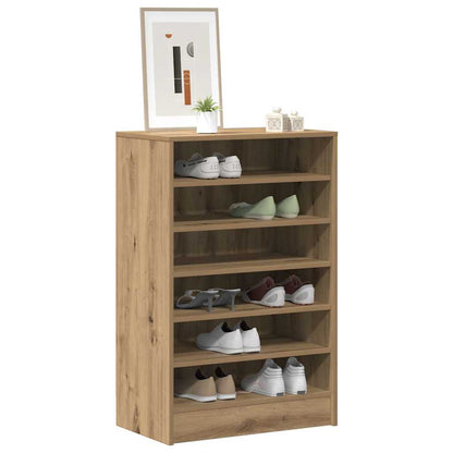 Shoe Cabinet Artisan Oak Engineered Wood Medium Shoe Cabinet