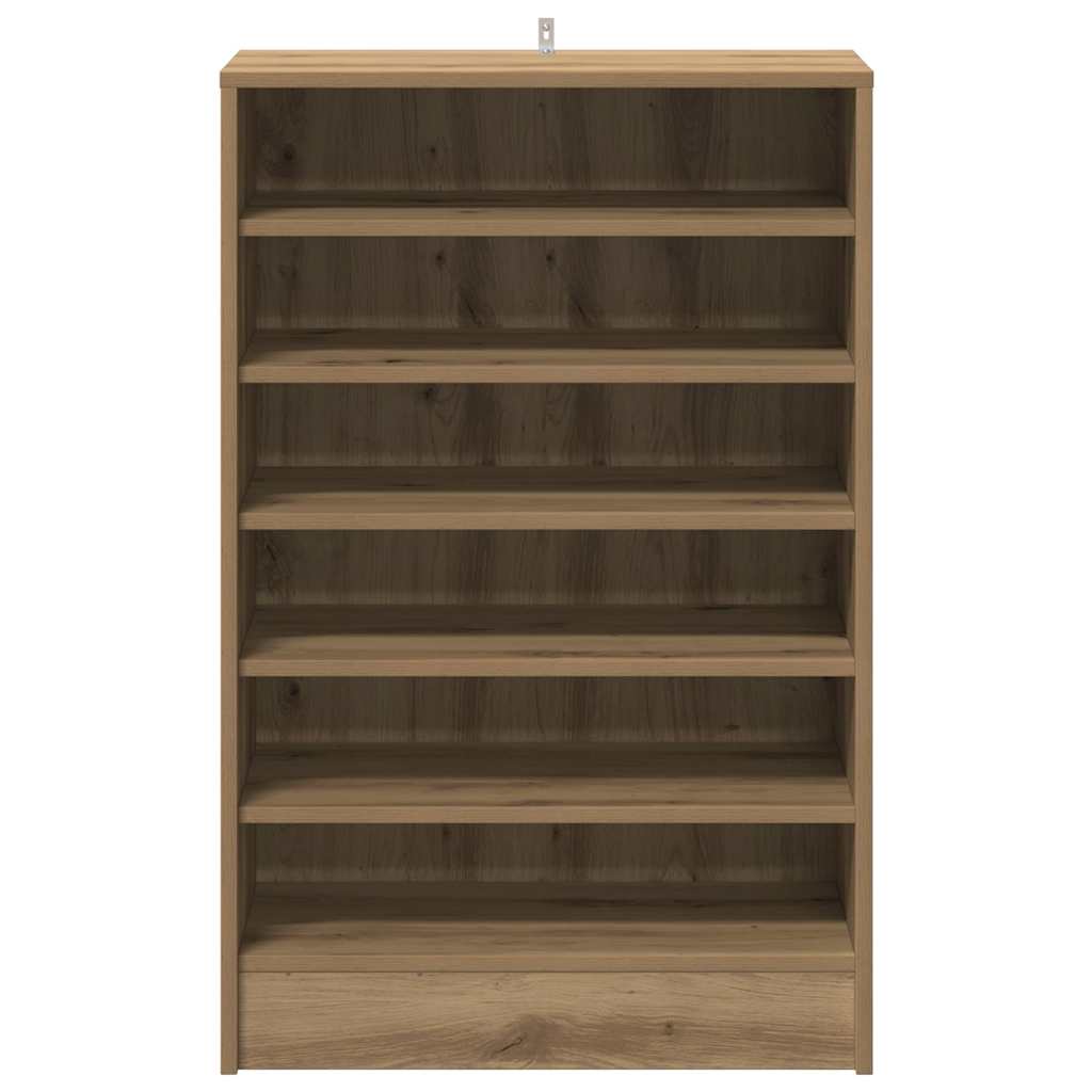 Shoe Cabinet Artisan Oak Engineered Wood Medium Shoe Cabinet